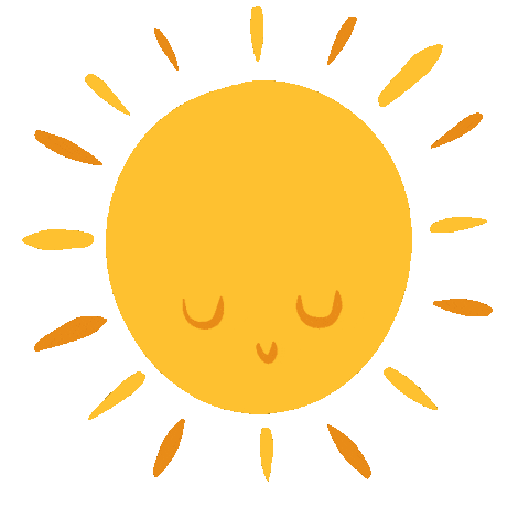 Gif animado de un Sol Feliz y radiante