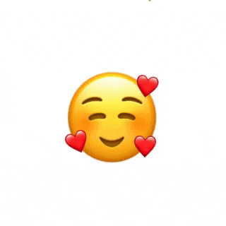Emoji Animado con Corazones y Rosas